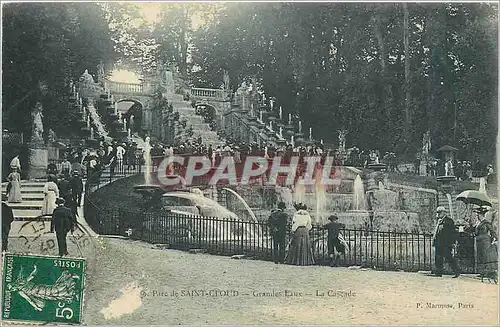 Ansichtskarte AK Parc de Saint Cloud Grandes Eaux la Cascade