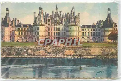 Cartes postales Chateaux de la Loire Chateau de Chambord Facade Nord