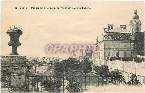 Ansichtskarte AK Blois Panorama pris de la Terrasse de l'Ancien Eveche