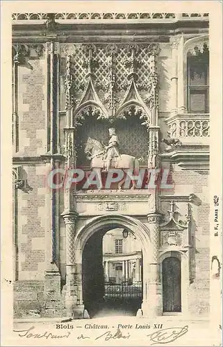 Cartes postales Blois Chateau Porte Louis XII
