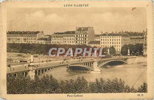 Cartes postales Lyon illustre pont Gallieni