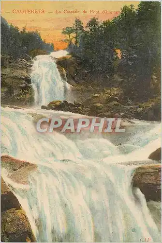 Cartes postales Cauterets la cascade du Pont d'Espagne