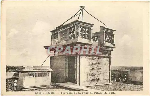 Cartes postales Dijon terrasse de la tour de l'hotel de Ville