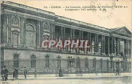 Ansichtskarte AK Paris le Louvre colonnade de Perrault XVII