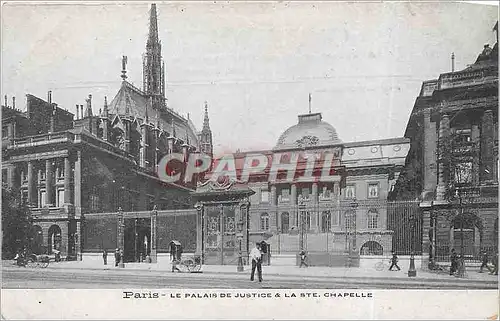 Ansichtskarte AK Paris le palais de Justice et la Ste Chapelle