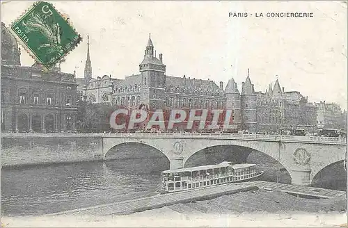 Ansichtskarte AK Paris la Conciergerie Bateau Peniche