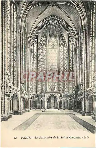 Cartes postales Paris le Reliquaire de la Sainte Chapelle