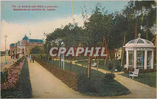 Ansichtskarte AK La Baule sur Mer Loire Inf esplanade et jardins du Casino