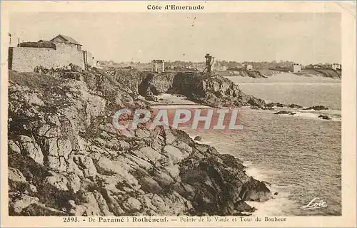 Ansichtskarte AK De Parame a Rotheneuf Pointe de la Varde et tour du Bonheur