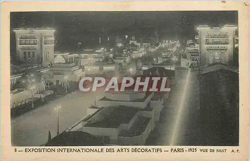 Ansichtskarte AK Exposition internationale des arts decoratifs Paris 1925 vue de nuit