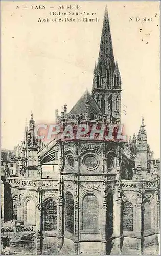 Cartes postales Caen Abside de l'Eglise Saint Peter