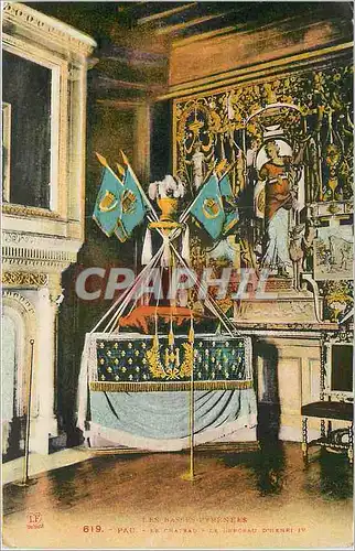 Cartes postales Les Basses Pyrenees Pau le Chateau Le berceau Henri IV