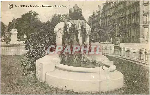 Cartes postales Dijon fontaine Jeunesses place Darcy