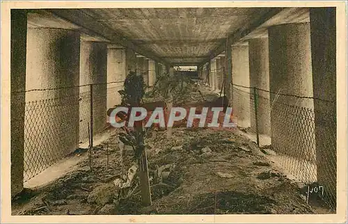 Cartes postales Verdun Champs de Bataille interieur du monument de la Tranchee des Baionnettes