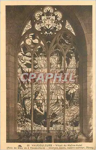 Cartes postales Vaucouleurs Vitrail du Maitre Autel fille de Dieu va a Vaucouleurs