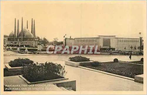 Cartes postales Panorama pris des grands palais Bruxelles 1935
