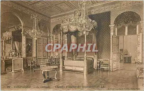 Ansichtskarte AK Compiegne le chateau chambre a coucher des Imperatrices