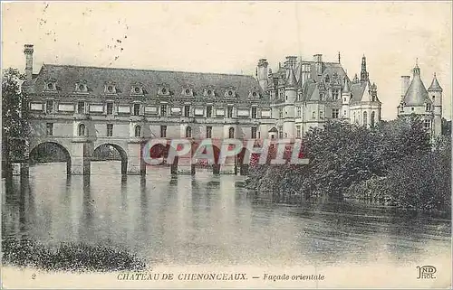 Cartes postales Chateau de Chenonceaux facade orientale