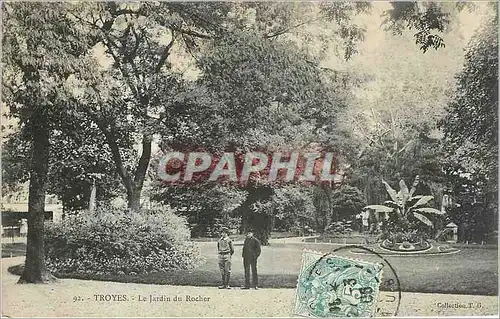 Ansichtskarte AK Troyes le Jardin du Rocher