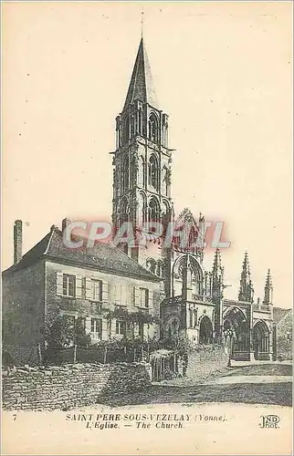 Ansichtskarte AK Saint Pere sous Vezelay Yonne l'Eglise