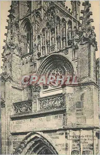 Cartes postales Saint Pere du Vezelay Sculpture de la facade de l'Eglise