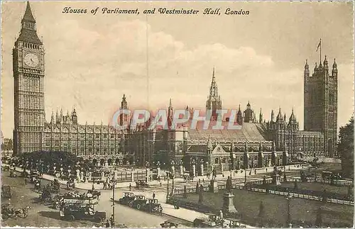 Cartes postales House of Parliament and Westminster Hall London