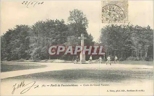 Cartes postales Foret de Fontainebleau Croix du Grand Veneur Veloc Cycle