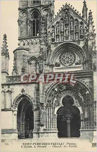 Ansichtskarte AK Saint Pere sous Vezelay Yonne l'eglise le Portail