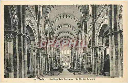 Ansichtskarte AK Vezelay Basilique de la Madeleine la Nef en largeur