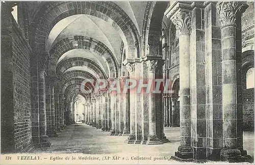 Cartes postales Vezelay Eglise de la Madeleine XI XII Collateral gauche