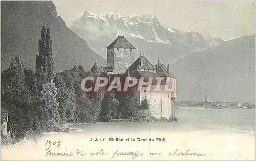 Cartes postales Chillon et la dent du midi