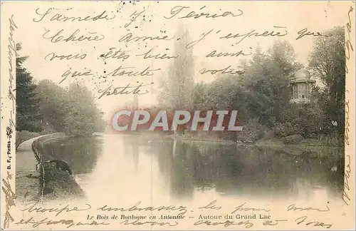 Cartes postales Le Bois de Boulogne en Automne autour du Grand Lac