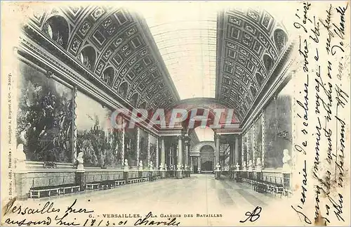 Ansichtskarte AK Versailles la galerie des batailles Carte 1900