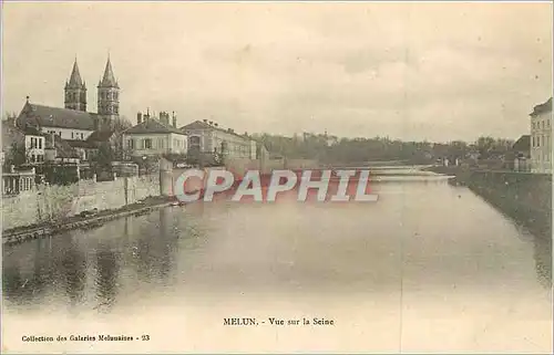 Ansichtskarte AK Melun vue sur la Seine