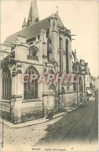 Cartes postales Melun Eglise Saint Aspais