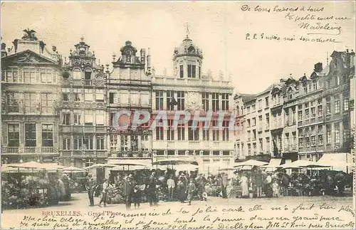 Cartes postales Bruxelles grand place Marche