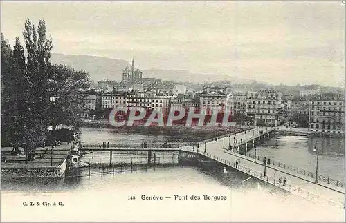 Cartes postales Geneve Pont des Bergues