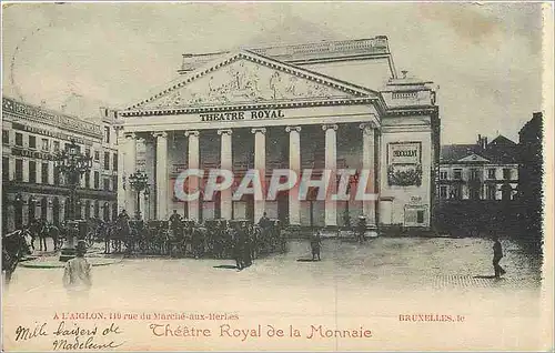 Cartes postales Bruxelles le theatre royal de la Monnaie