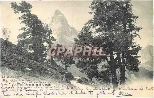 Cartes postales Arolles et le Cervin