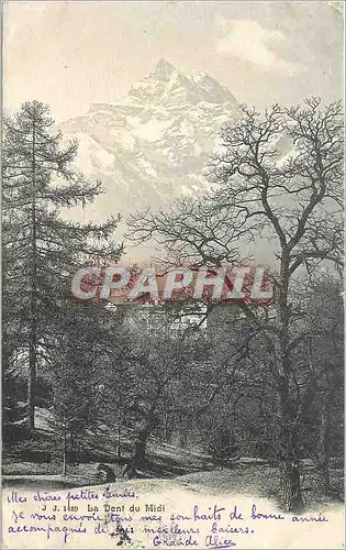 Cartes postales Le dent du midi