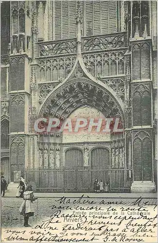 Cartes postales Entree principale de la Cathedrale Anvers