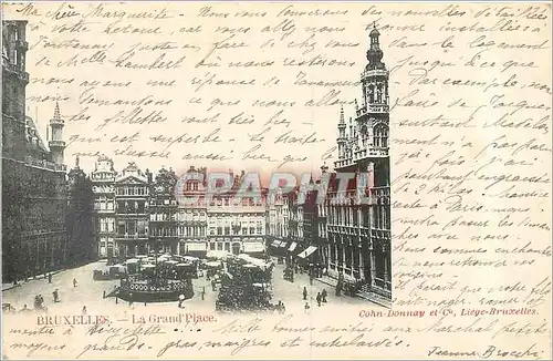 Cartes postales Bruxelles la grand place