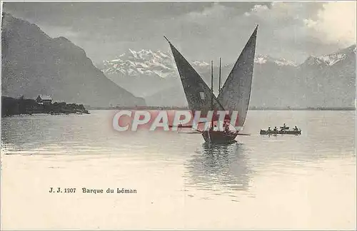 Cartes postales Barque du Leman Bateau