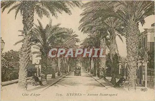 Cartes postales Hyeres avenue Beauregard
