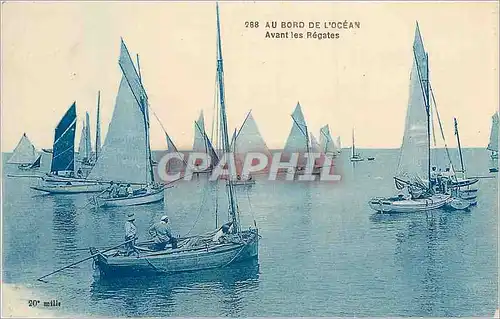 Cartes postales Au bord de l'Ocean Avant les regates Bateaux