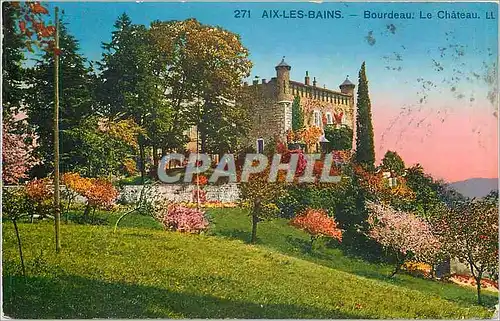 Cartes postales Aix les bains Bourdeau le chateau