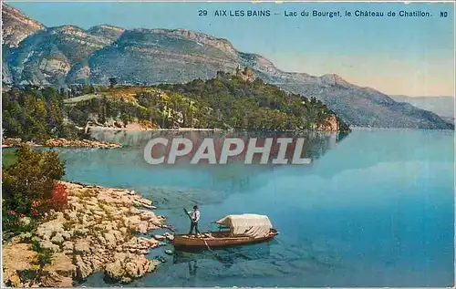 Cartes postales Aix les Bains lac du Bourget le Chateau de Chatillon
