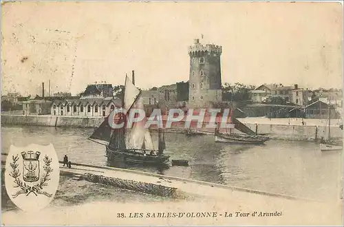 Cartes postales Les Sables d'Olonne la tour d'Arundel Bateaux