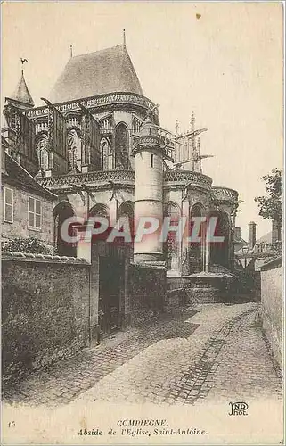 Ansichtskarte AK Compiegne Abside de l'Eglise Saint Antoine