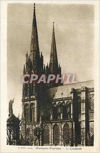 Cartes postales Clermont Ferrand la cathedrale